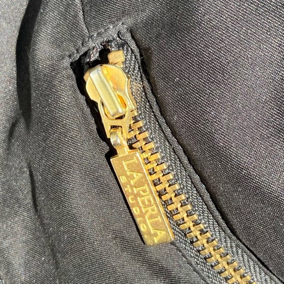 La Perla Studio Fabric Biker Jacket with Belt - Picture 14 of 16